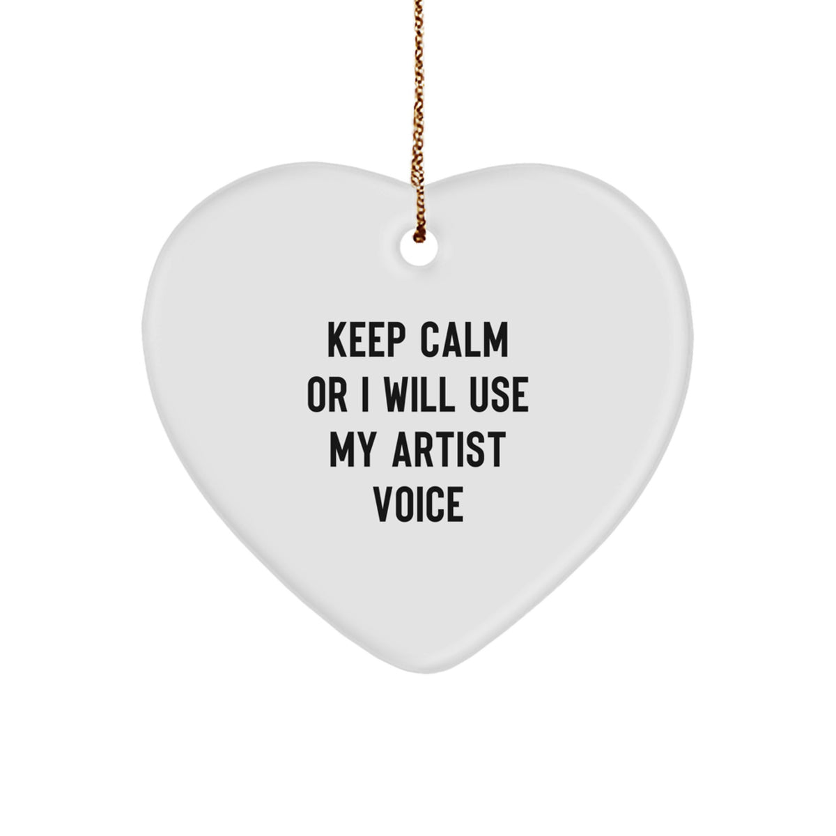 Christmas Ornament Gift for Family - Treasure Artist Voice Keepsake - Image 1