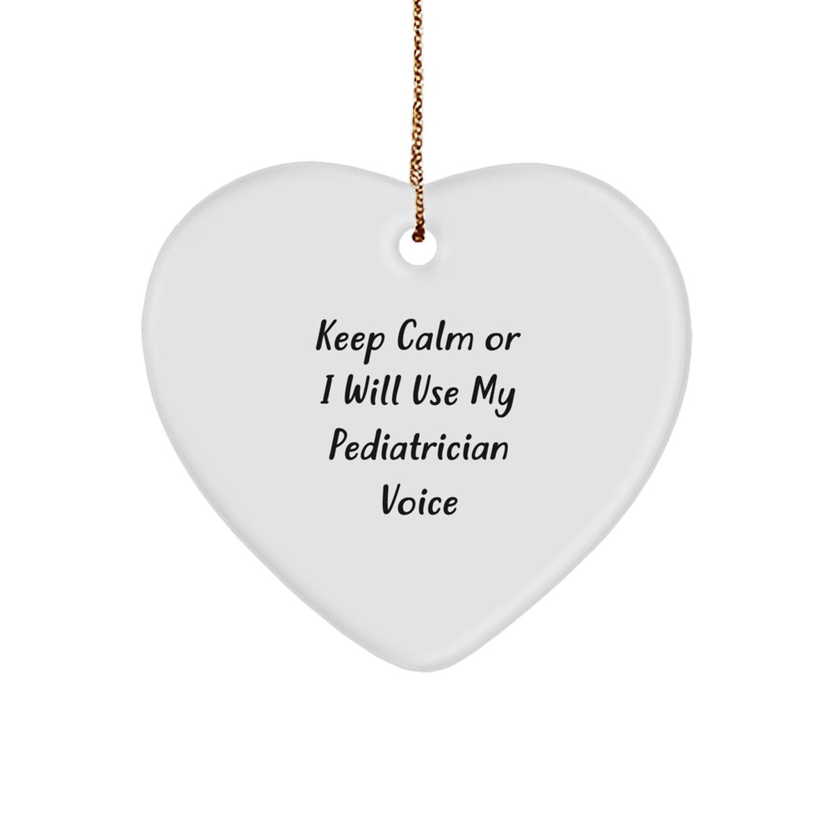 Favorite Pediatrician Heart Ornament for Kids Christmas Gift - Image 1