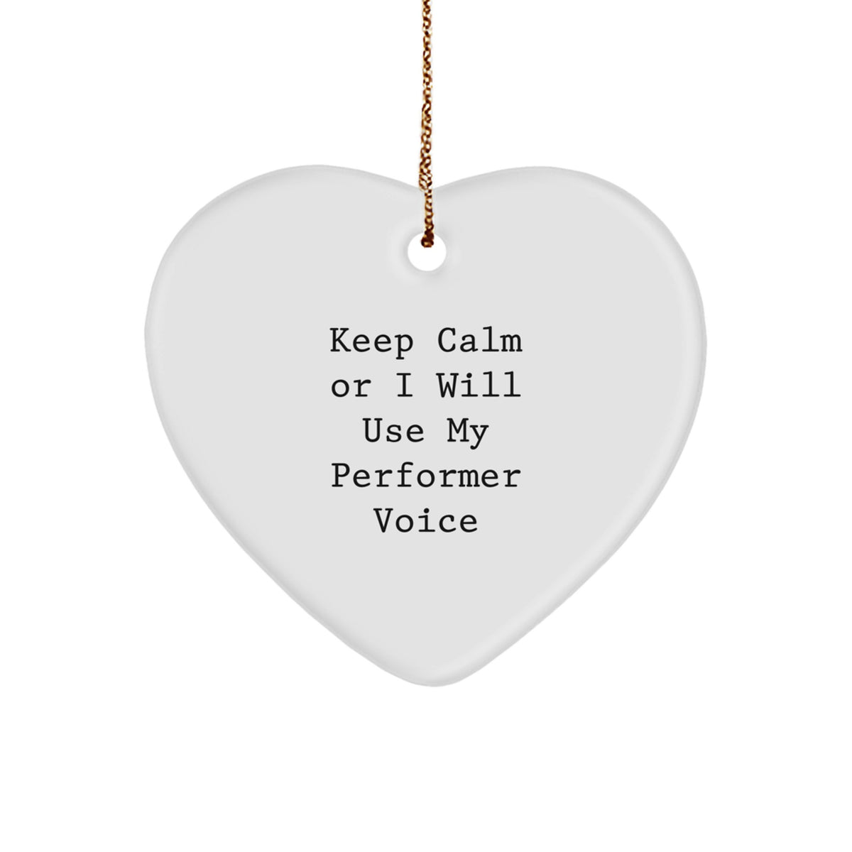 Performer Keepsake Christmas Ornament for Him Gift - Image 1