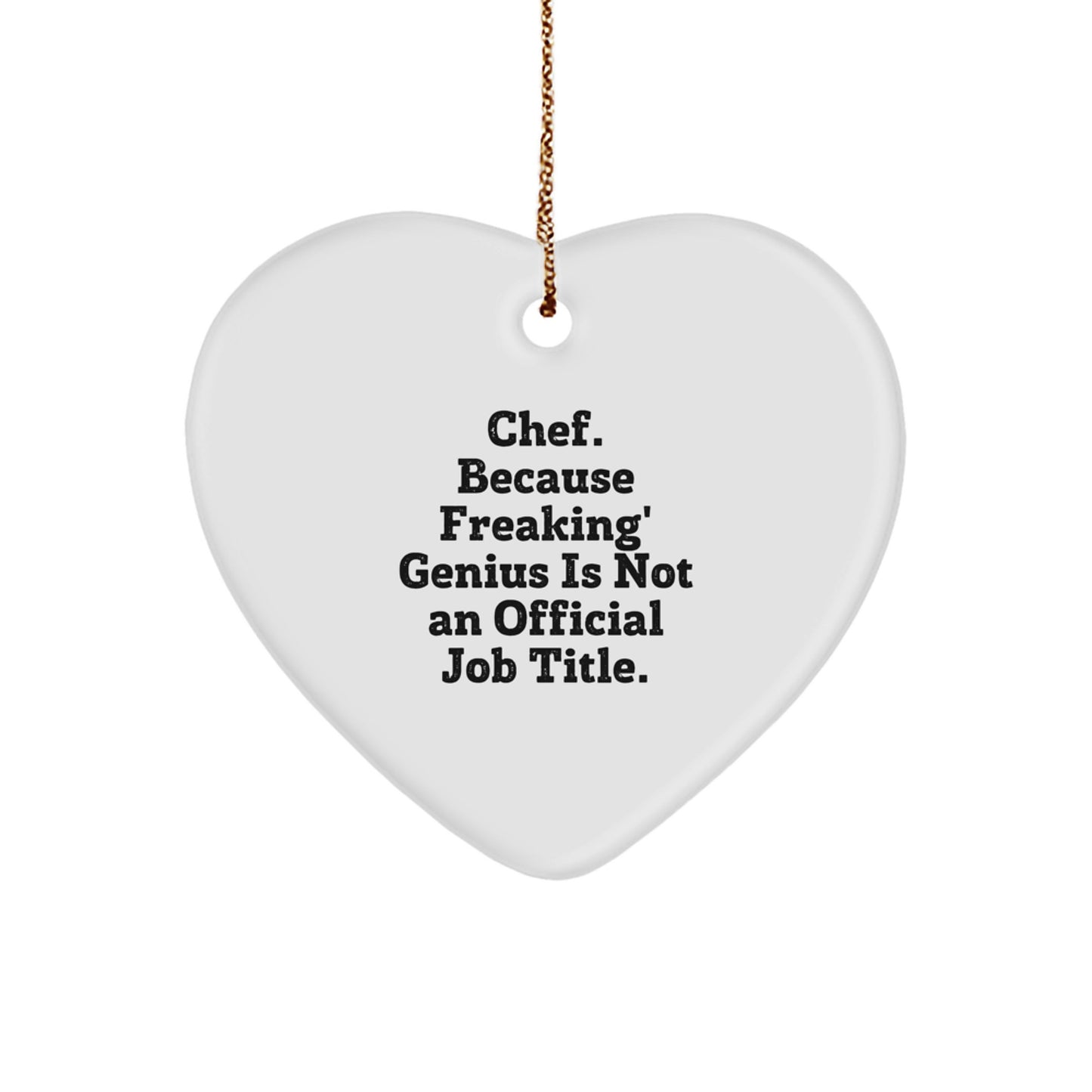 Chef Keepsake Christmas Ornament for Him Gift - Image 1