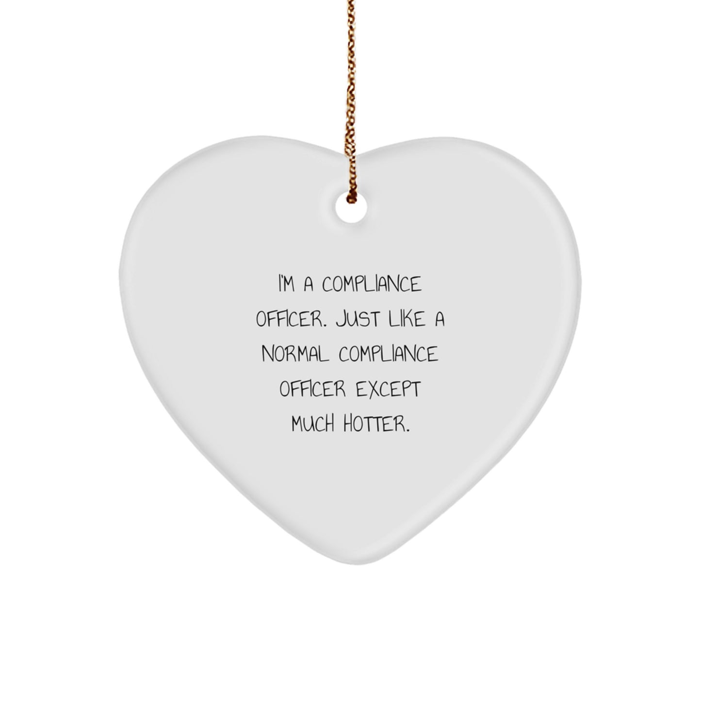 Funny Compliance Officer Gifts for Men Compliance Officer Christmas Unique Ornaments Gifts from Men to Compliance Officer - Image 1