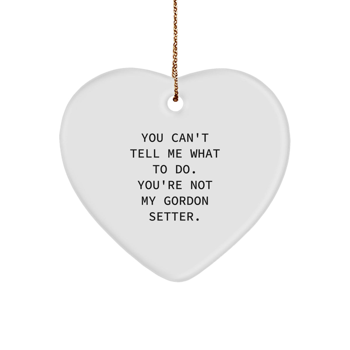 Funny Gordon Setter Dog Gifts - Heart Ornament for Christmas Unique Gifts from Men, Women, Friends, or Family to Gordon Setter Dog Owners - Image 1