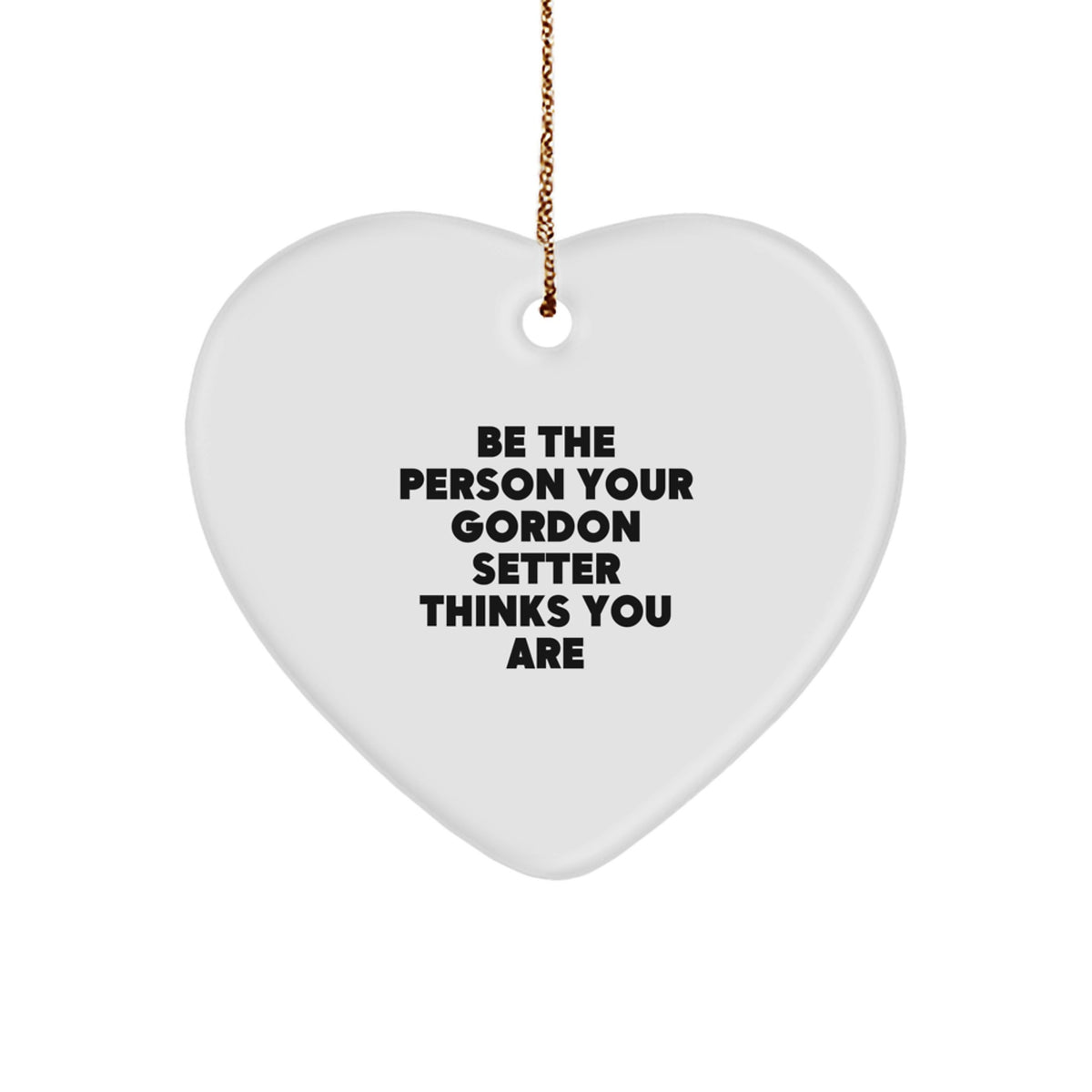 Gordon Setter Dog Lover Gifts from Family - Inspirational Heart Ornament for Christmas Unique - Image 1