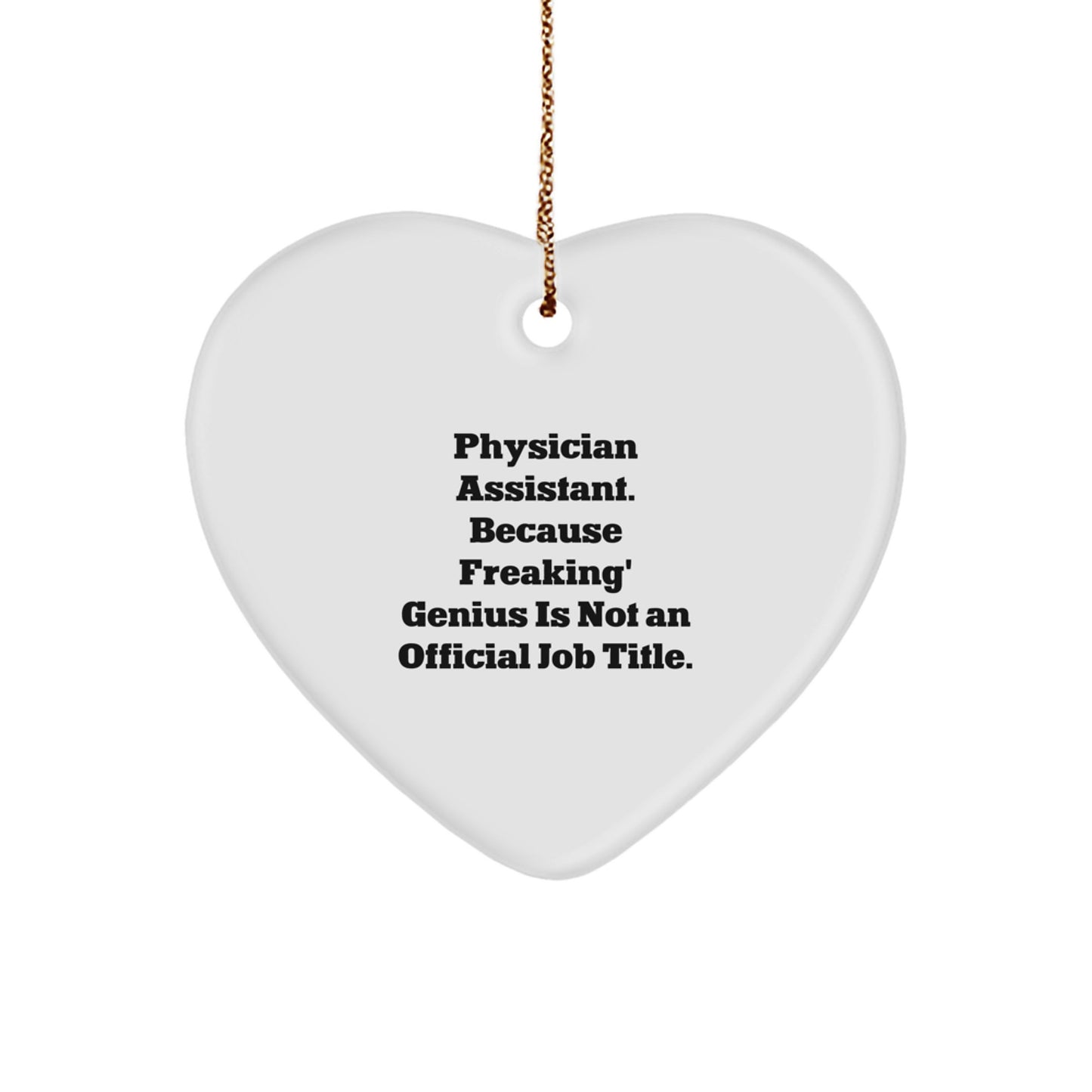 Heart Ornament for Coworkers Idea Gift – Physician Assistant Christmas - Image 1