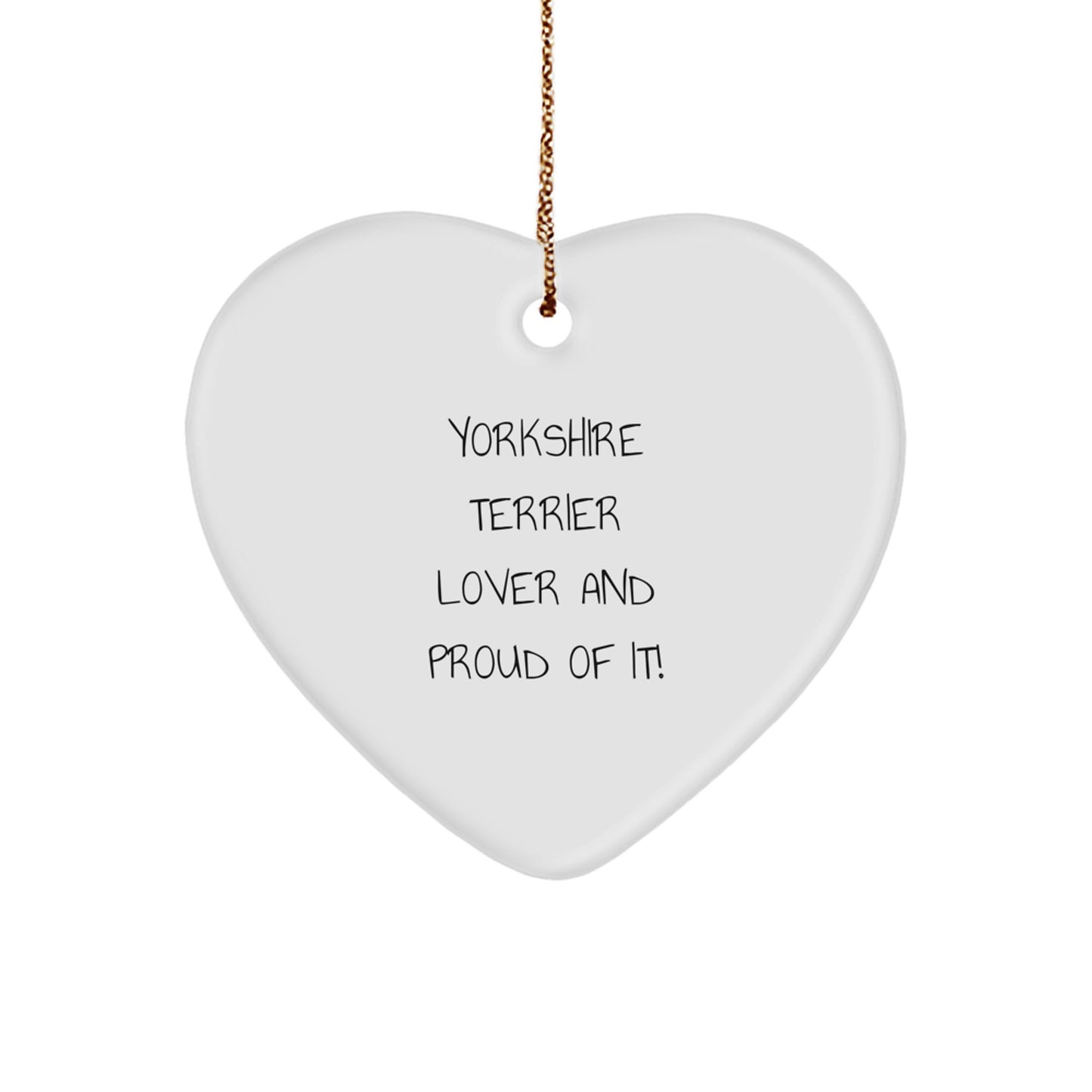 Funny Yorkshire Terrier Dog Gifts from Mom for Yorkshire Terrier Lover and Proud of It! Christmas Unique Ornaments - Image 1