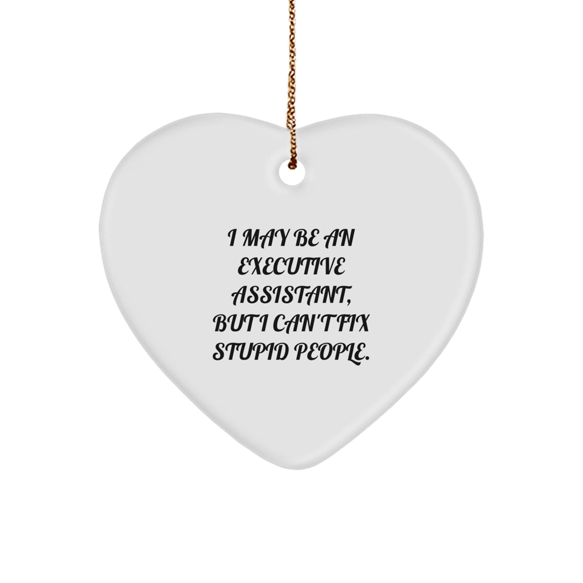 Executive Assistant Heart Keepsake Vivid Christmas Ornament for Him Gift - Image 1