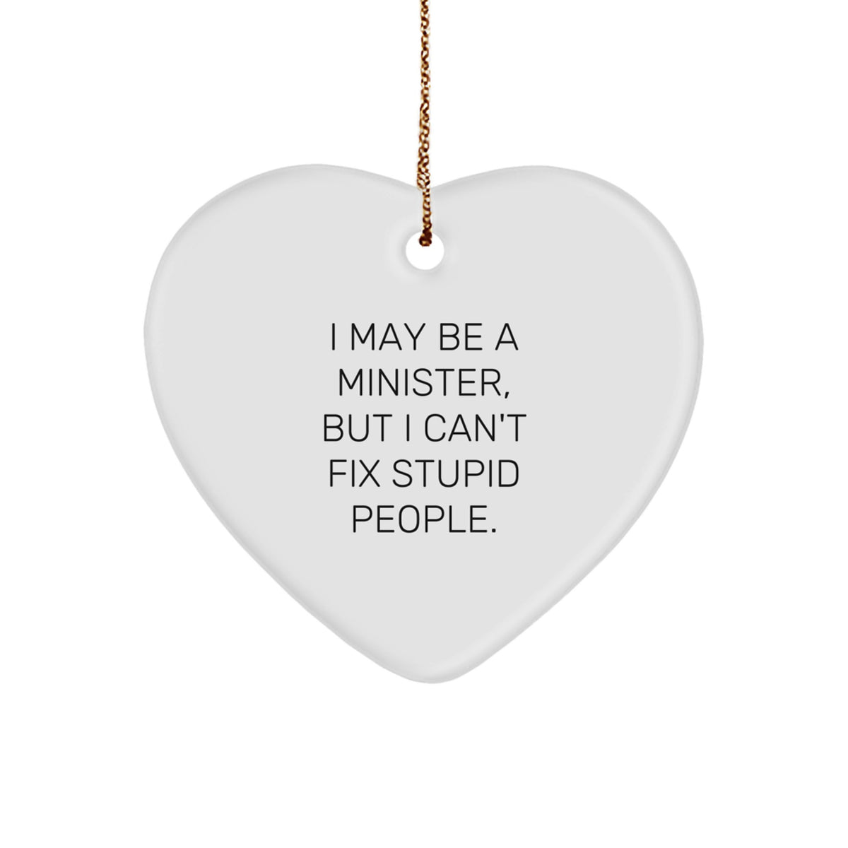 Playful Minister Novelty Christmas Ornament for Friends Surprise Gift - Image 1