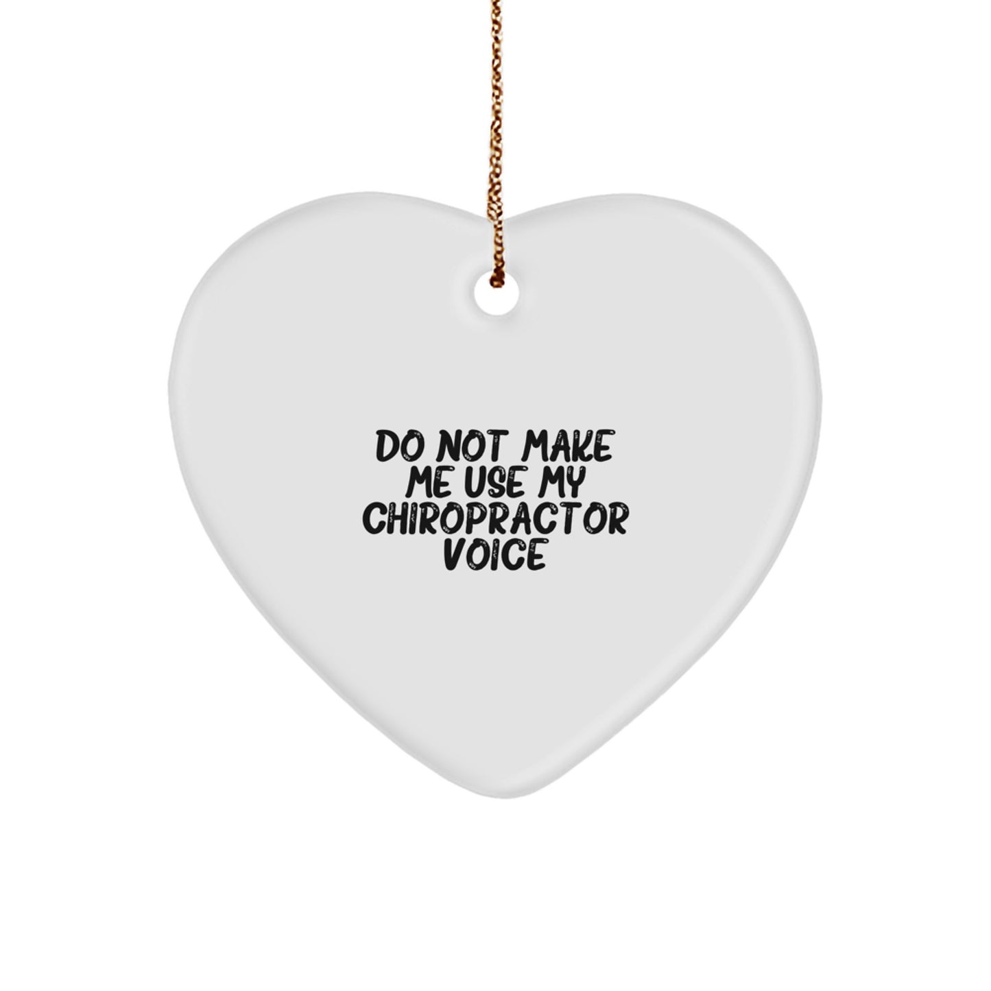 Chiropractor Heart Ornament for Kids Favorite Christmas Gift - Image 1
