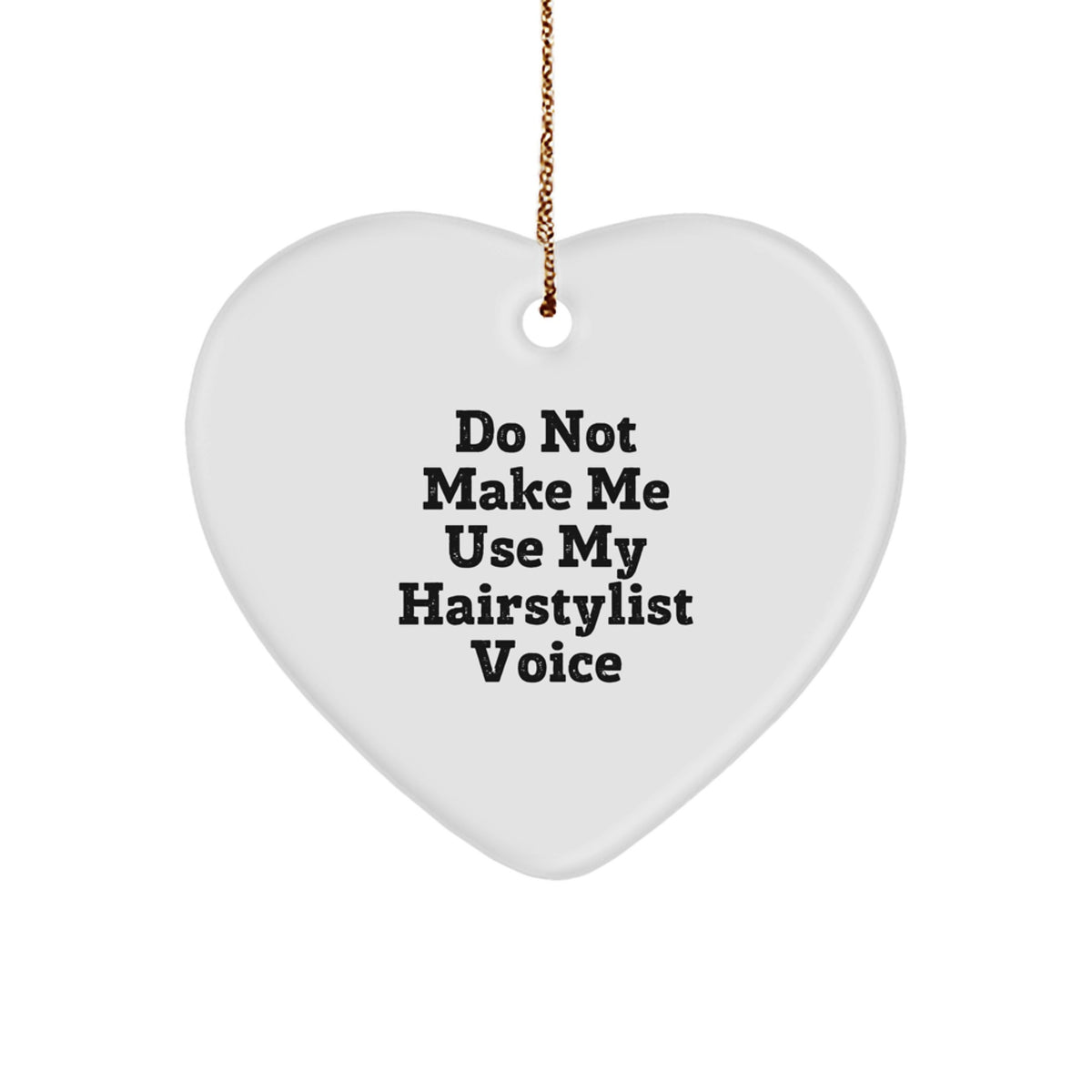 Hairstylist Keepsake Heart Bright Christmas Ornament for Him Gift - Image 1