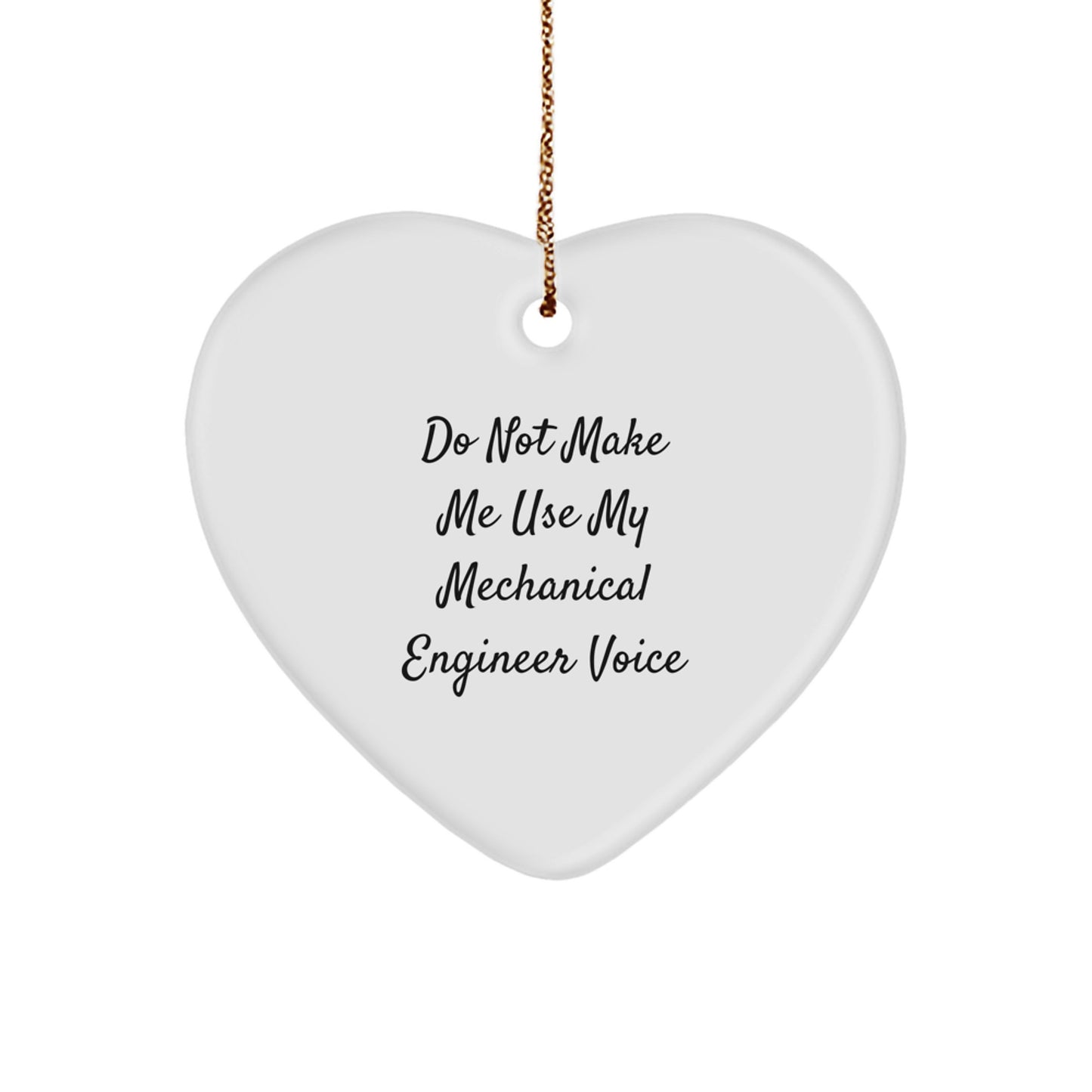Mechanical Engineer Heart Ornament Collectible for Neighbors Xmas Gift - Image 1
