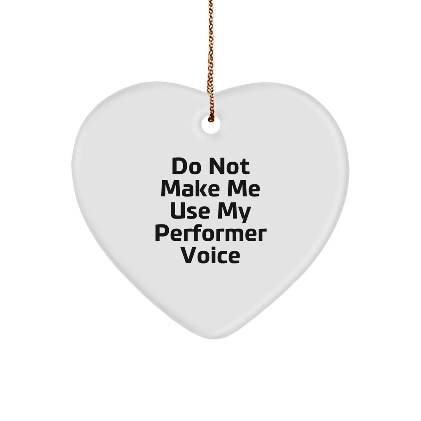 Family Treasure Performer Heart Ornament Christmas Gift - Image 1