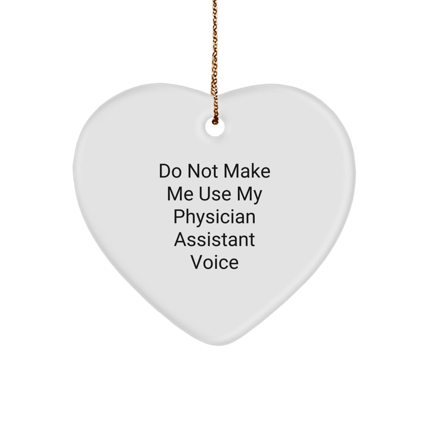 Physician Assistant Heart Ornament for Family Treasure Christmas Gift - Image 1