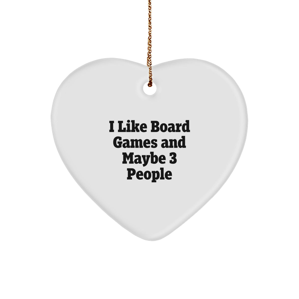 Playful Board Games Heart Ornament Gift for Friends – Christmas - Image 1