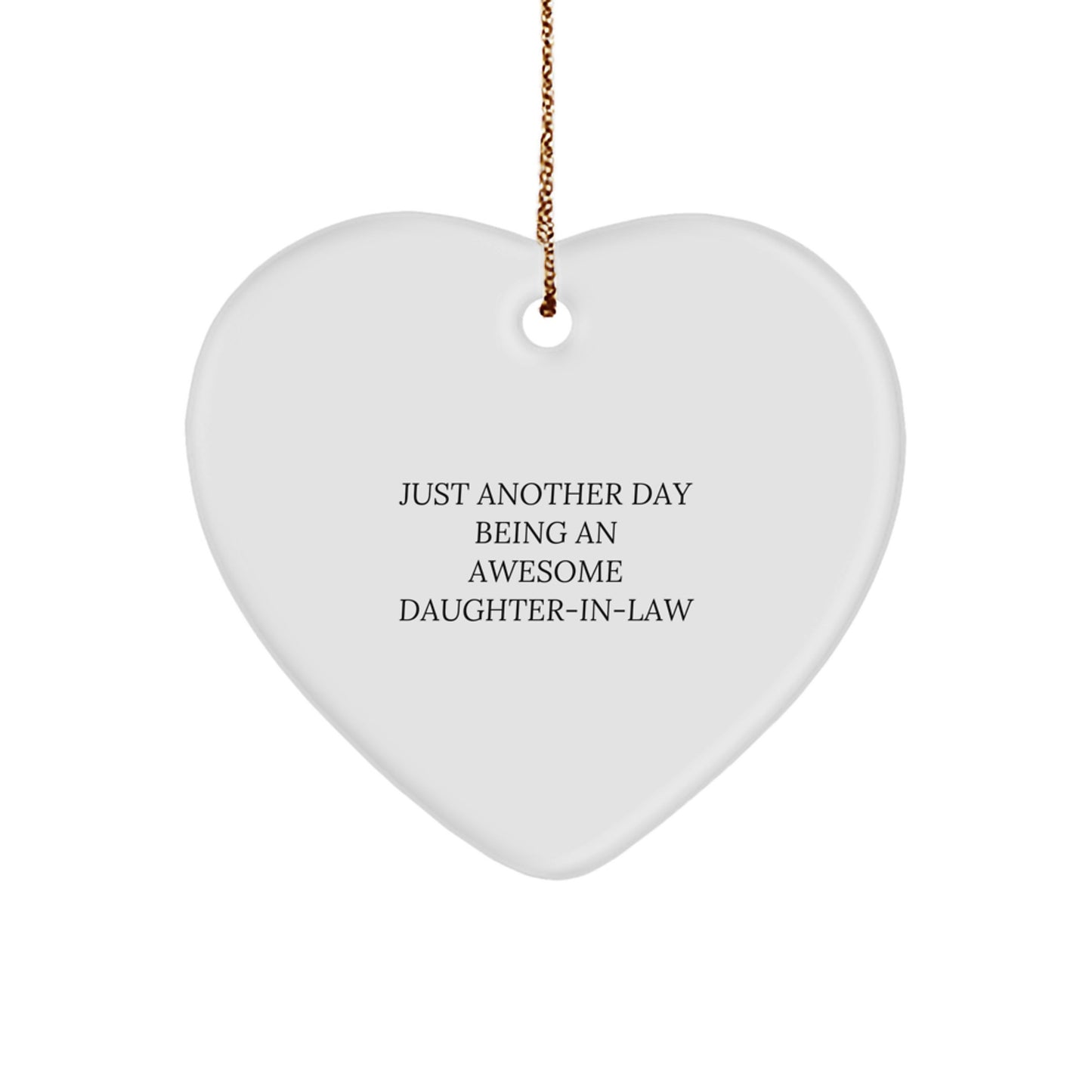 Funny Daughter-in-law Gift Ideas, Heart Ornament, Christmas Unique Gifts from Family, Gifts for Daughter-in-law - Image 1
