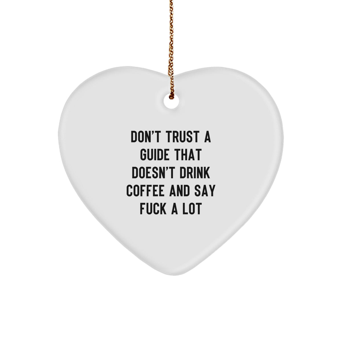 Guide Heart Ornament for Coworkers Idea Christmas Unique Gift - Image 1