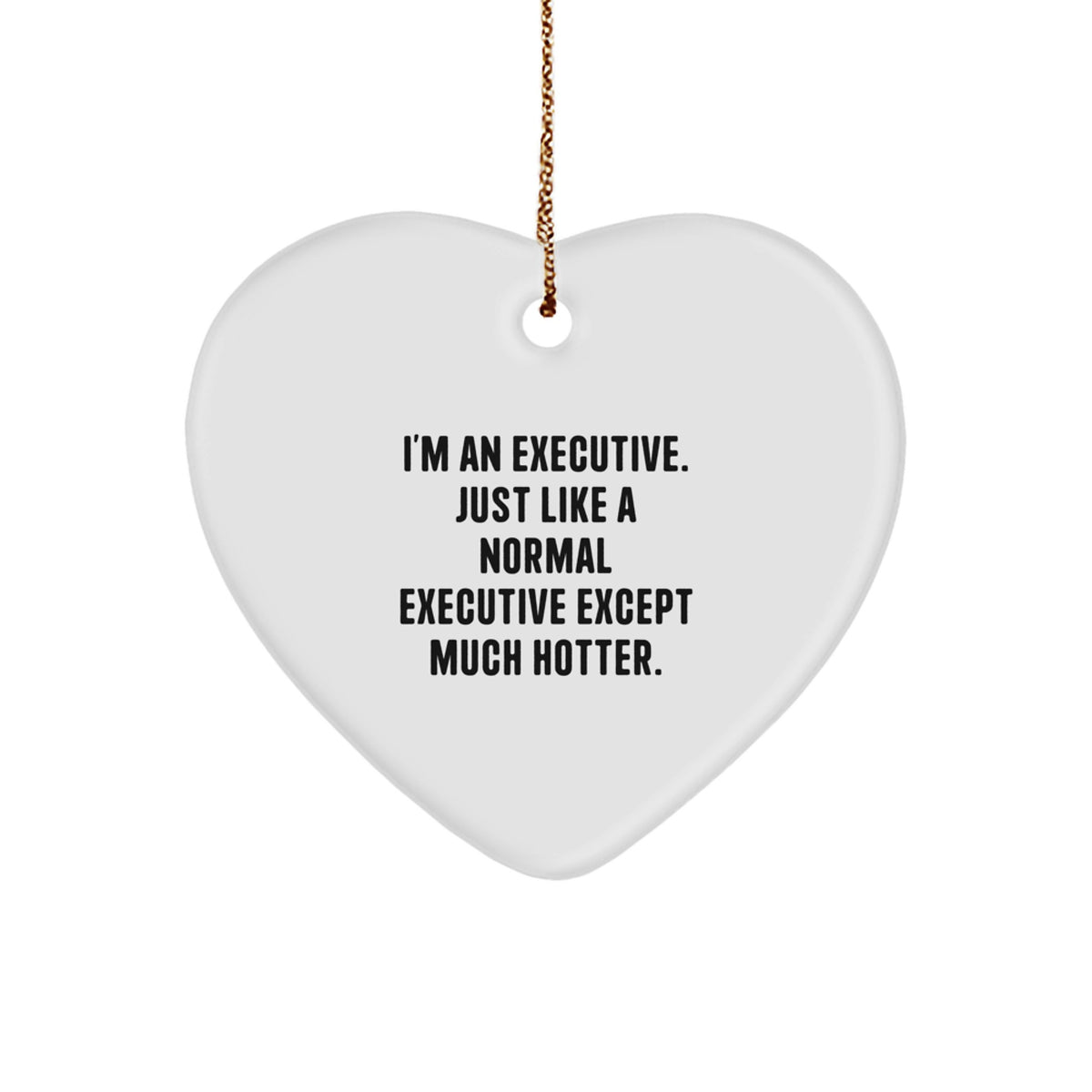 Funny Executive Heart Ornament Gifts from Men to Executive Women Coworkers Friends - Image 1