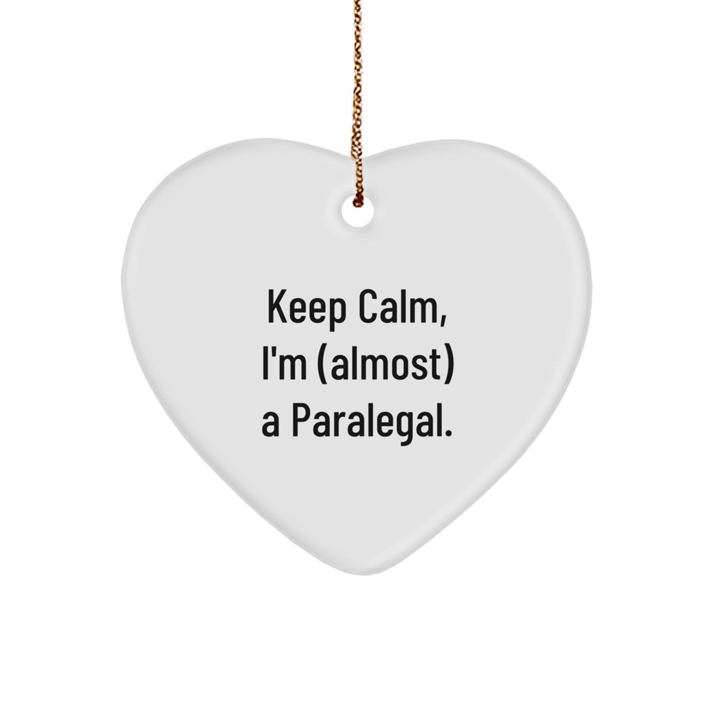 Paralegal Heart Ornament Favorite for Happy Kids Christmas Unique Gift - Image 1