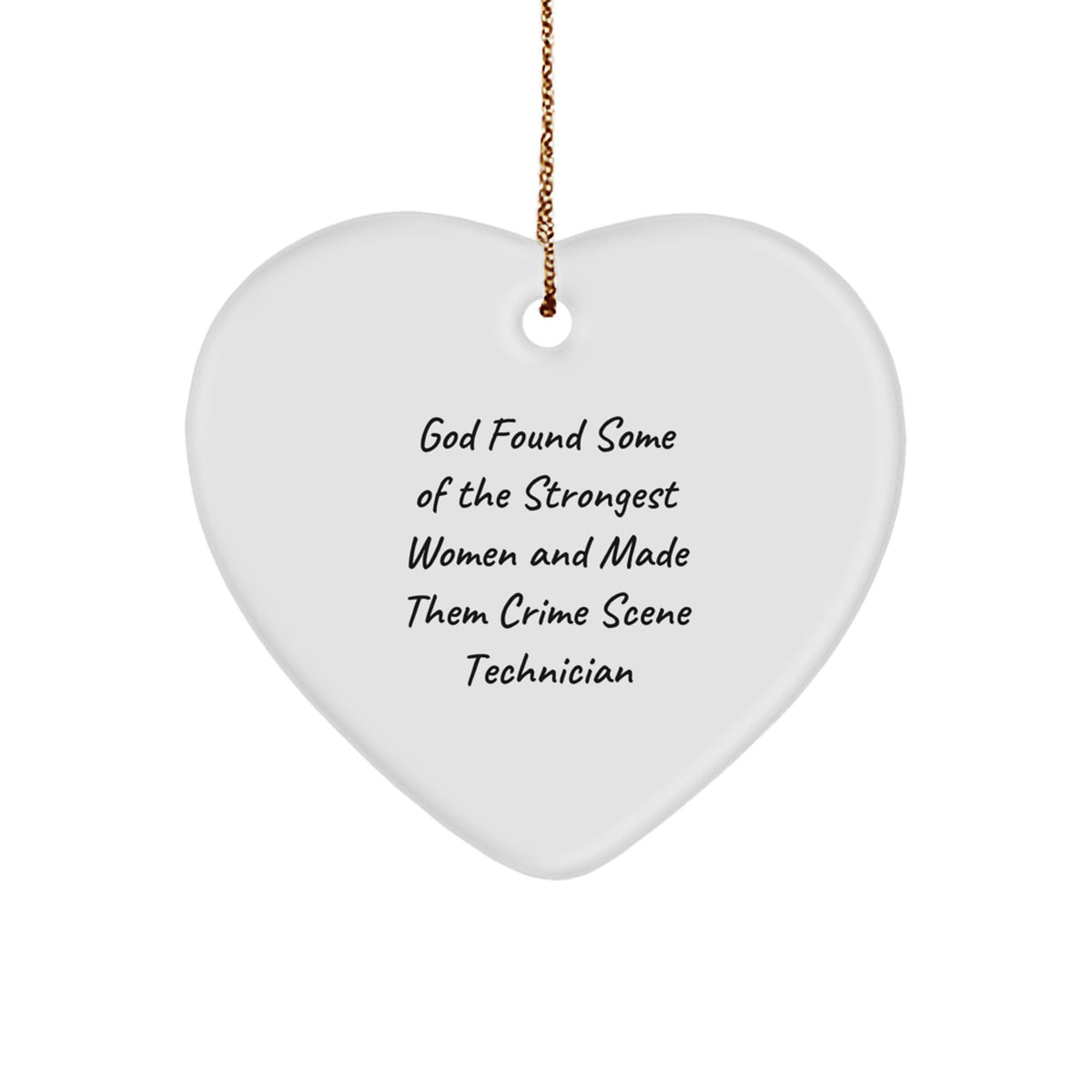 Funny Heart Ornament Gifts from Men to Women Crime Scene Technician Friends Coworkers Family this Christmas Unique - Image 1