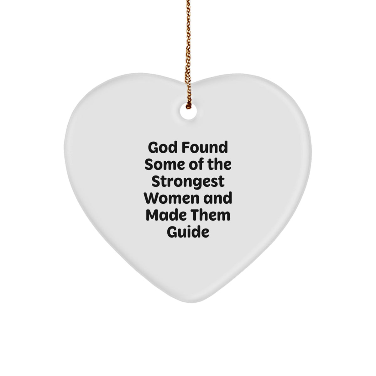 Funny Inspirational Gifts from Guide - Heart Ornament Guide Quote for Women - Christmas Unique Guide Gifts for Family - Image 1