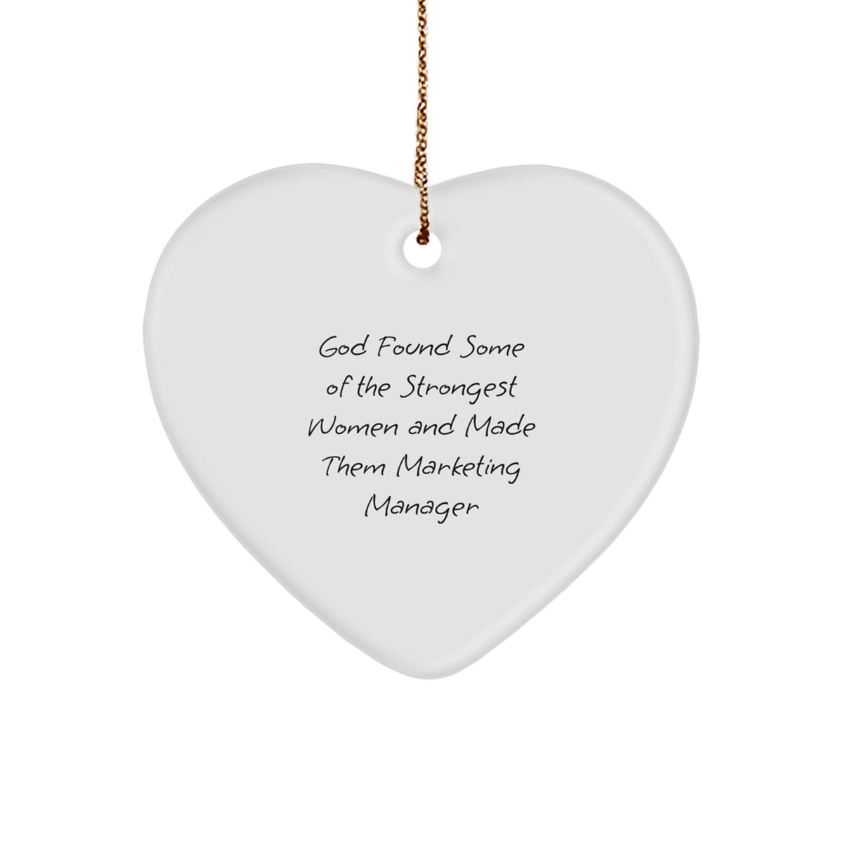 Funny Heart Ornaments for Marketing Manager - Gifts from Women to Marketing Manager Friends - Christmas Unique Gifts - Image 1