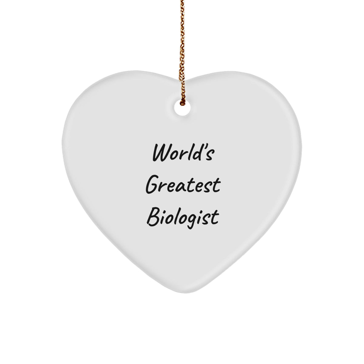 Biologist Heart Ornament Christmas Gift for a Best Friend Companion - Image 1