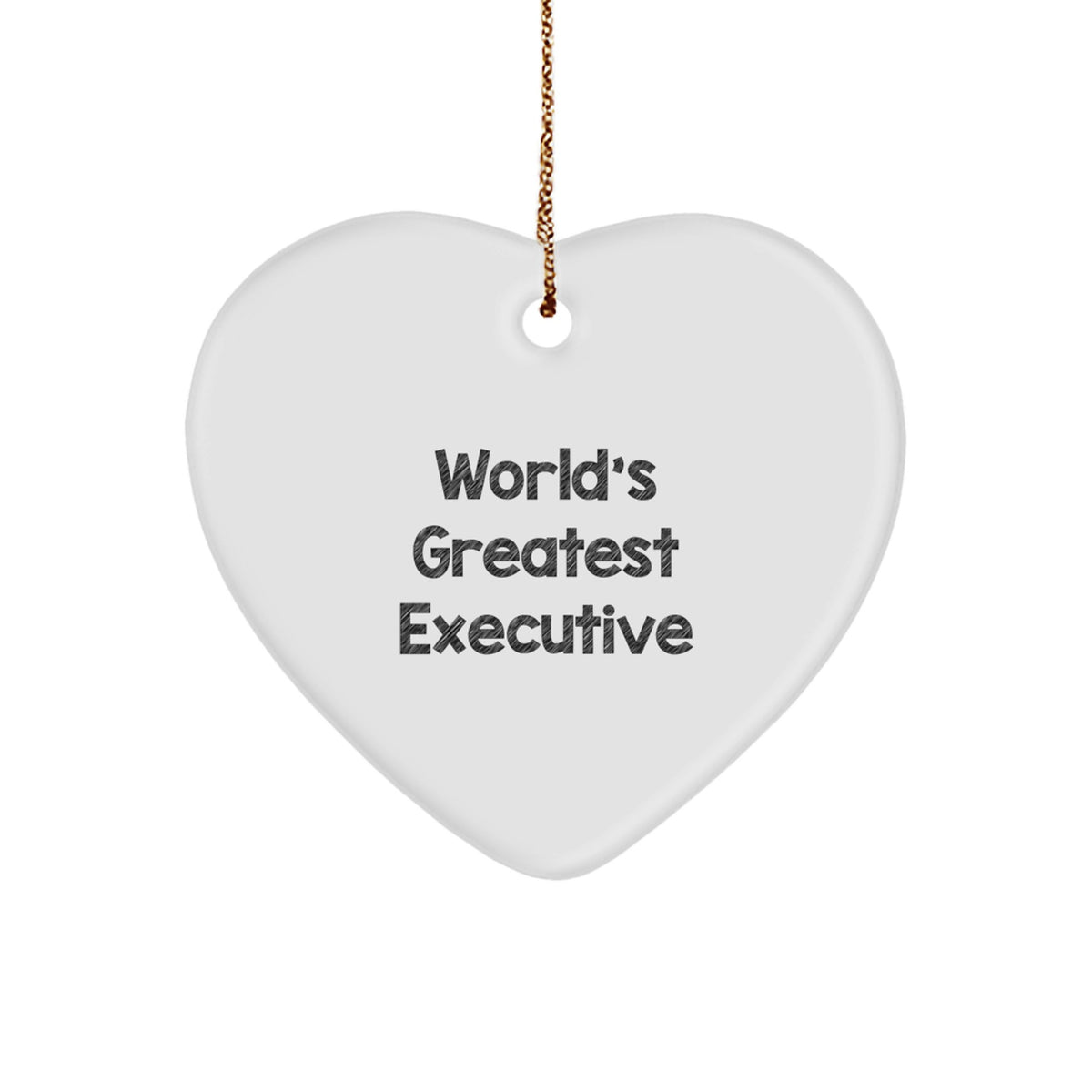 Christmas Ornament Gift World's Greatest Executive Idea for Coworkers - Image 1