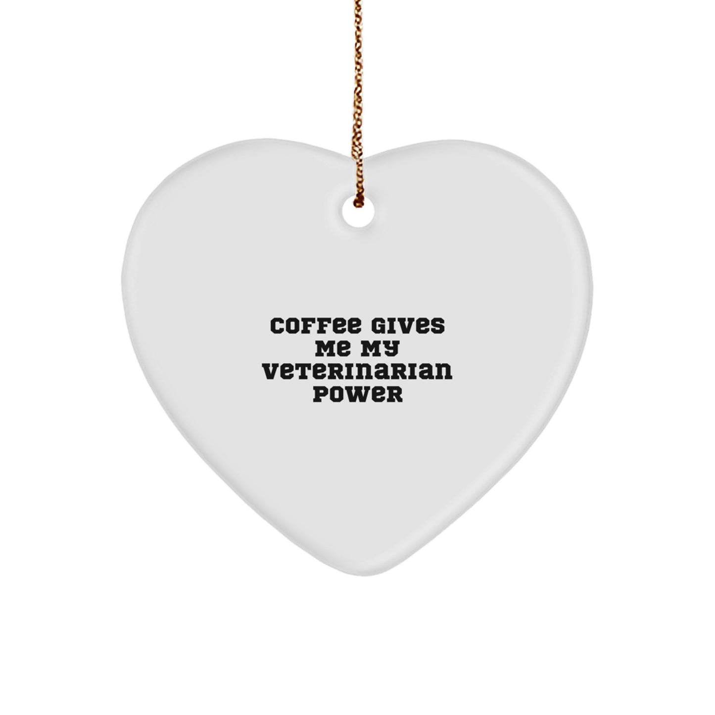 Funny Veterinarian Heart Ornament Gifts for Veterinarian Friends from Family - Image 1