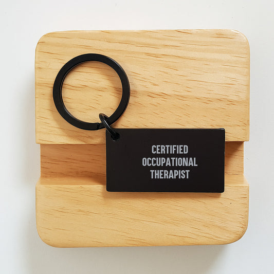 Gifts from Friends for Certified Occupational Therapist - Funny Keychain, Occupational Therapist Gifts, Valentine's Unique Gifts, Stainless Steel Keychain, 'You're a-maze-ing' Quote - Image 2