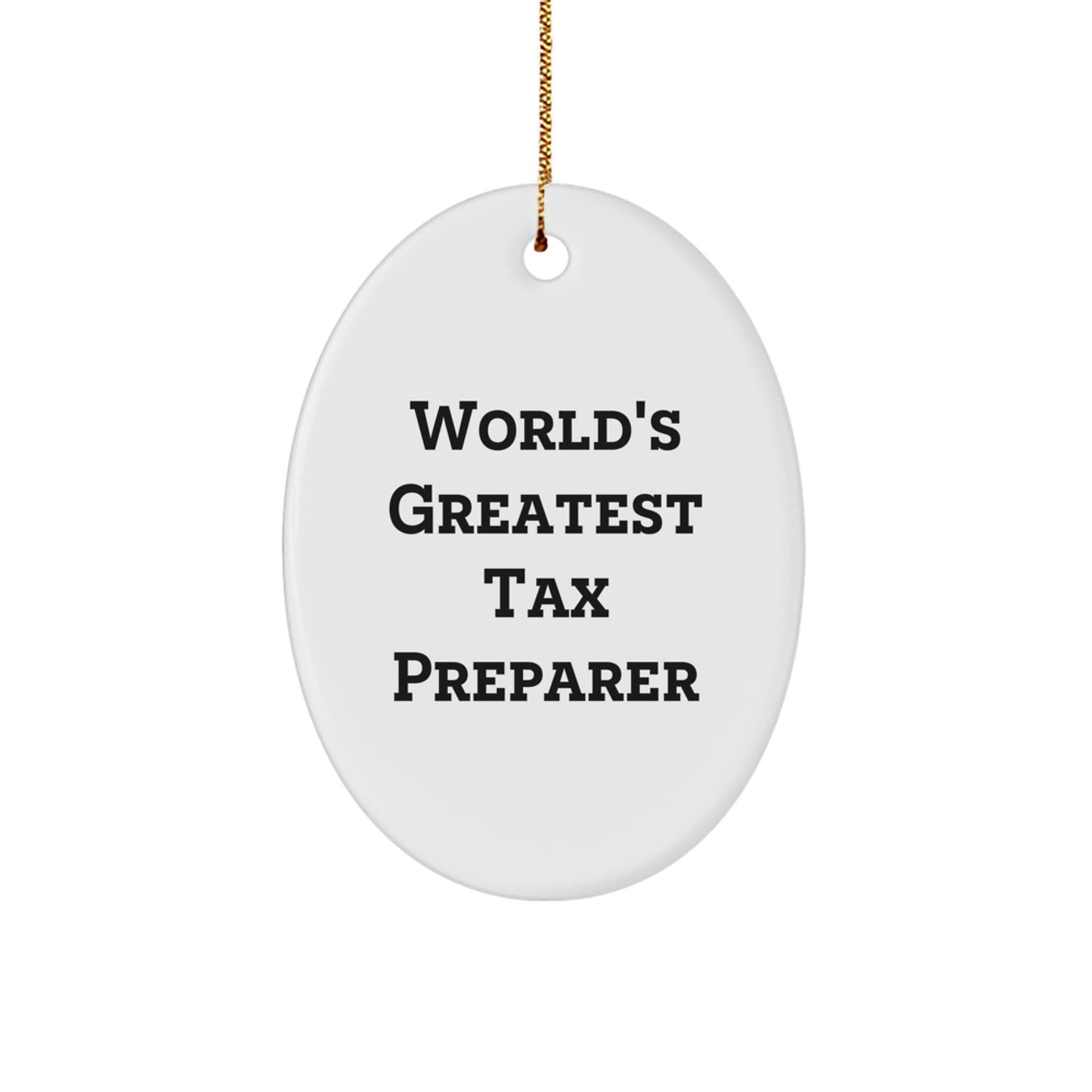 Tax Preparer Keepsake Christmas Ornament for Him Gift - Image 1