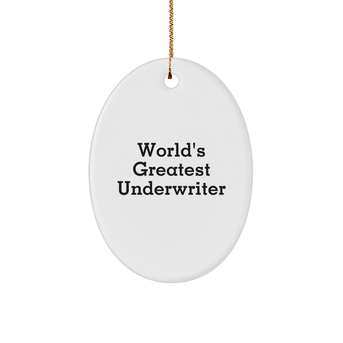Underwriter Keepsake Christmas Ornament for Him Bright Vivid Gift - Image 1