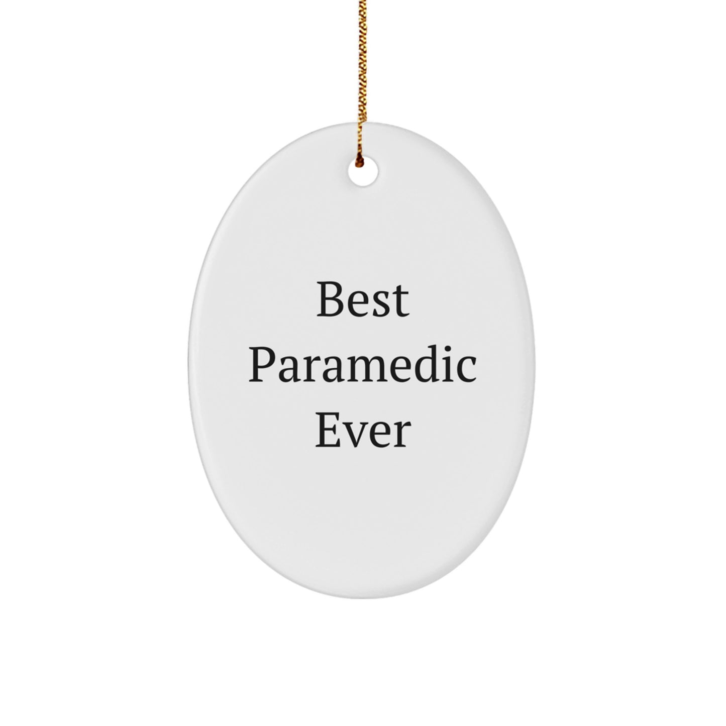 Funny Rescue Worker Gifts from Friends and Family - Oval Ornament for Rescue Workers - Best Rescue Worker Ever Christmas Unique Gifts - Image 1