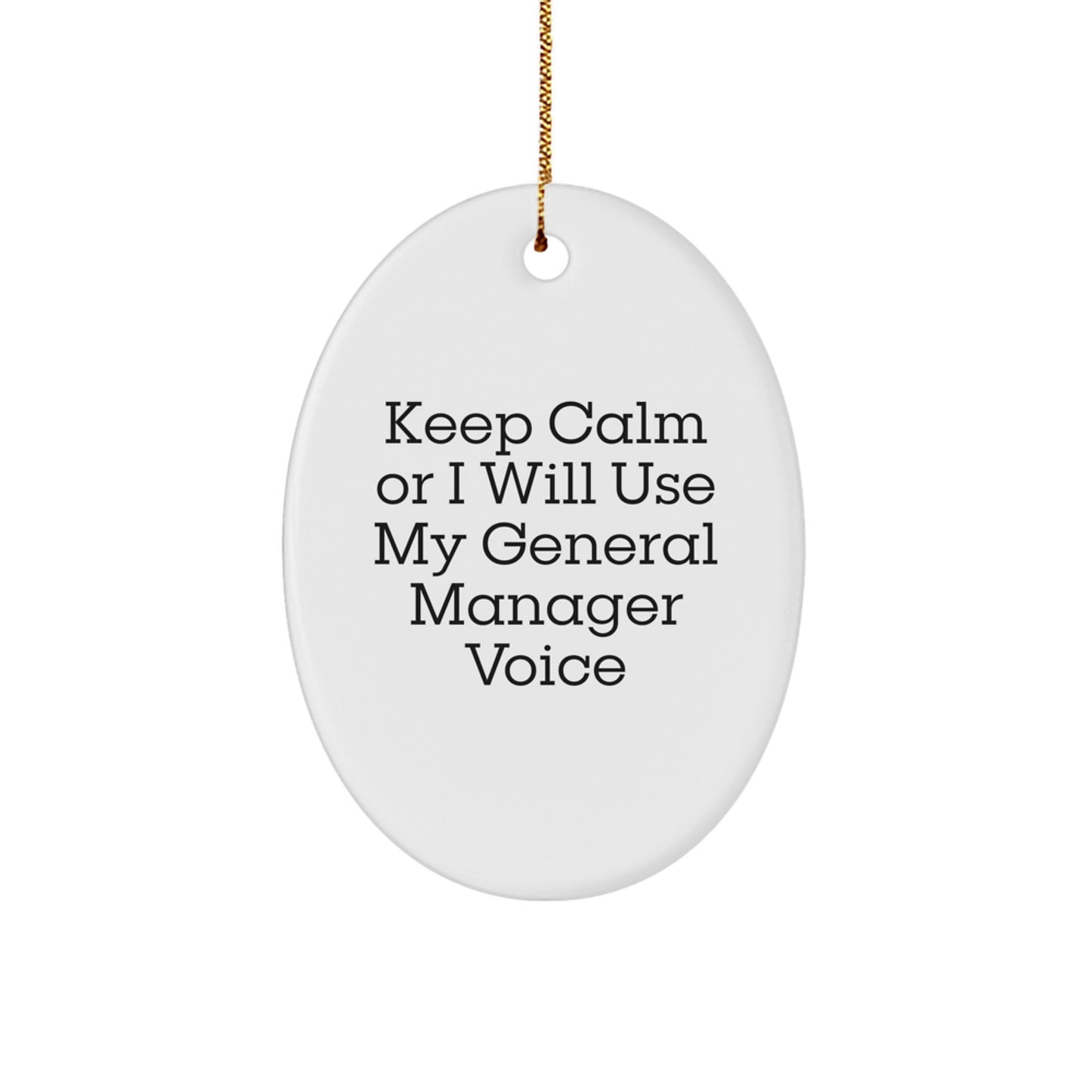 General Manager Keepsake Christmas Ornament for Him Gift - Image 1