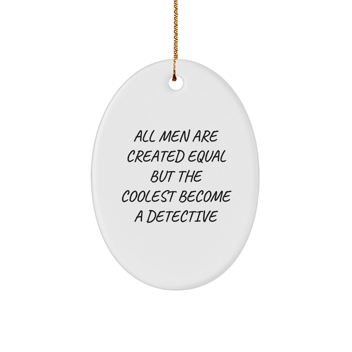 Detective Keepsake Christmas Ornament for Him Gift - Image 1