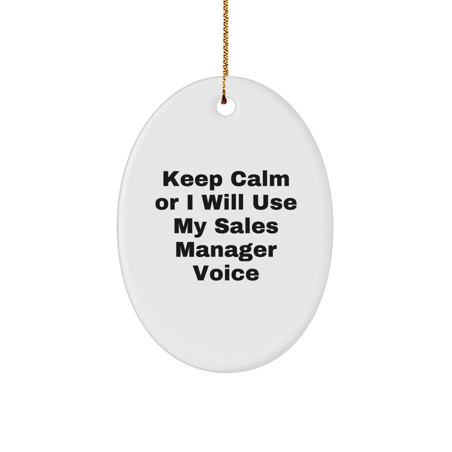 Sales Manager Keepsake Christmas Ornament for Him Gift - Image 1