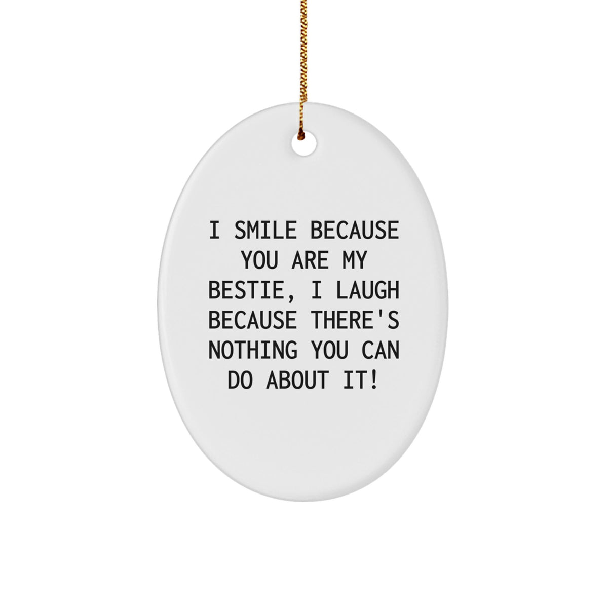 Bestie Keepsake Christmas Ornament for Him Surprise Bright Gift - Image 1