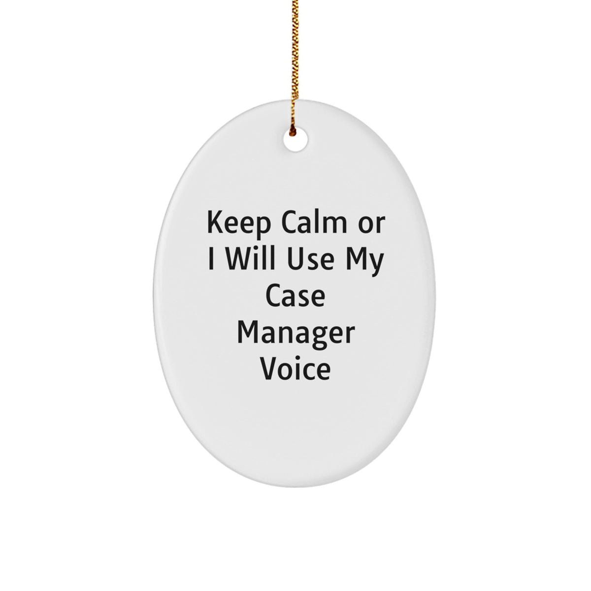 Novelty Case Manager Christmas Ornament for Friends Sassy Gift - Image 1