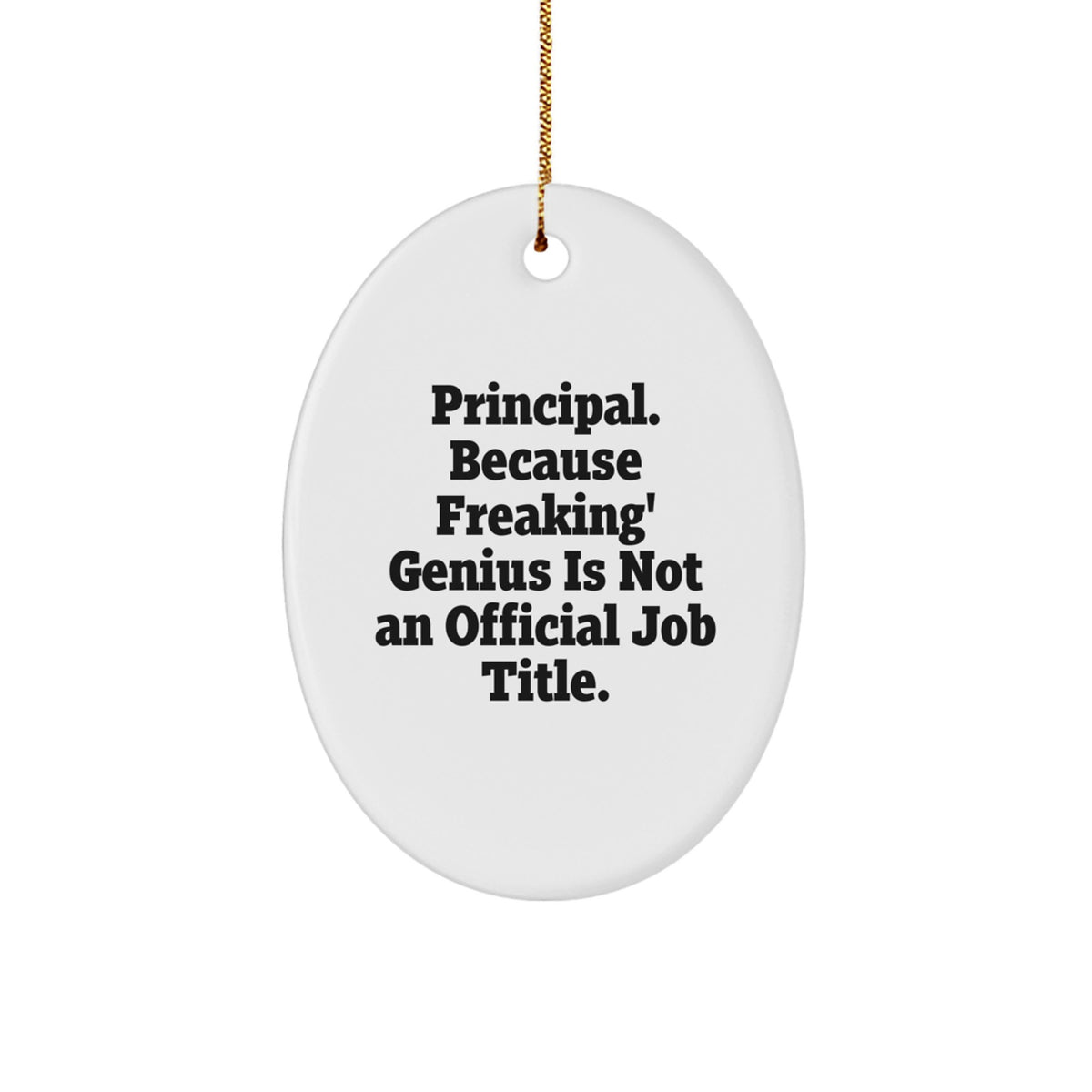 Principal Keepsake Christmas Ornament for Him Gift Office Hero Desk - Image 1