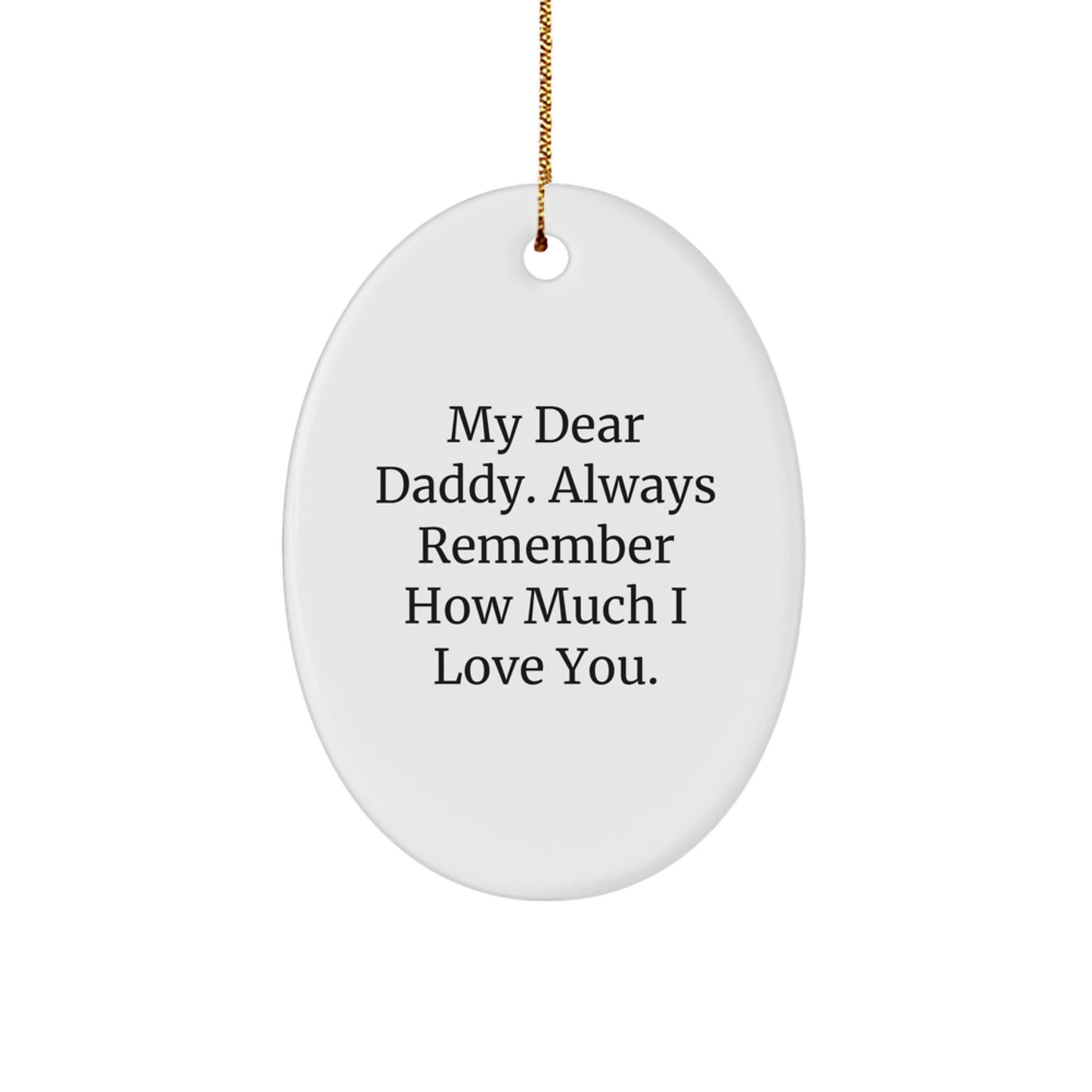 Daddy Keepsake Christmas Ornament Gift for Him - Image 1