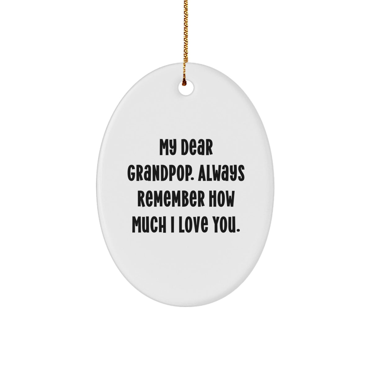 Grandpop Keepsake Christmas Ornament Gift for Him Holiday Year-Long - Image 1