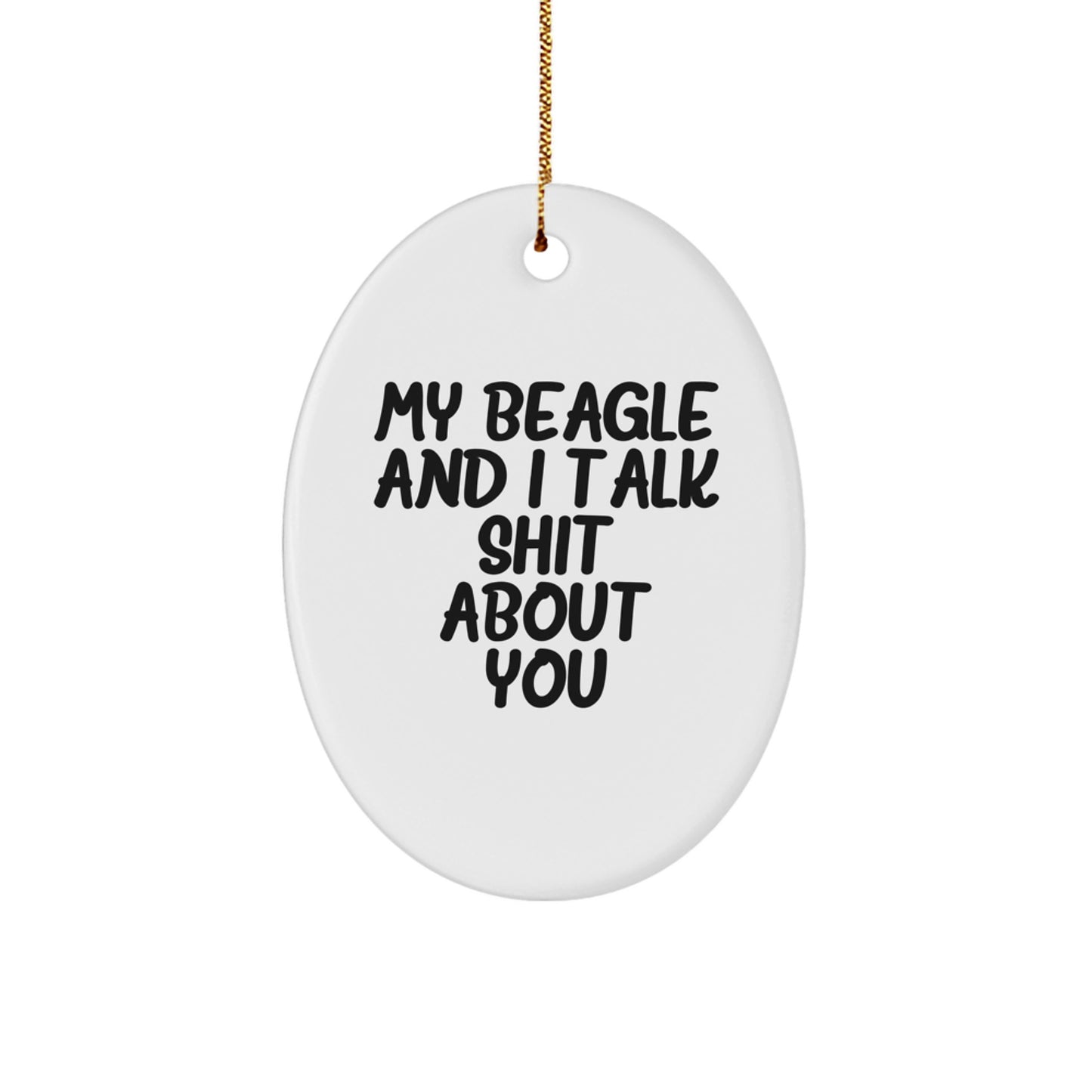 Beagle Dog Christmas Ornament Keepsake for Him Gift Playful Surprise - Image 1
