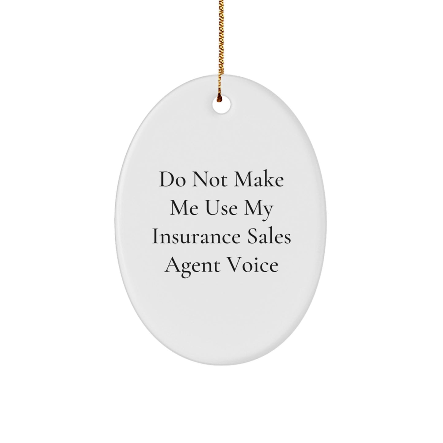 Insurance Sales Agent Christmas Ornament for Her Present Gift - Image 1