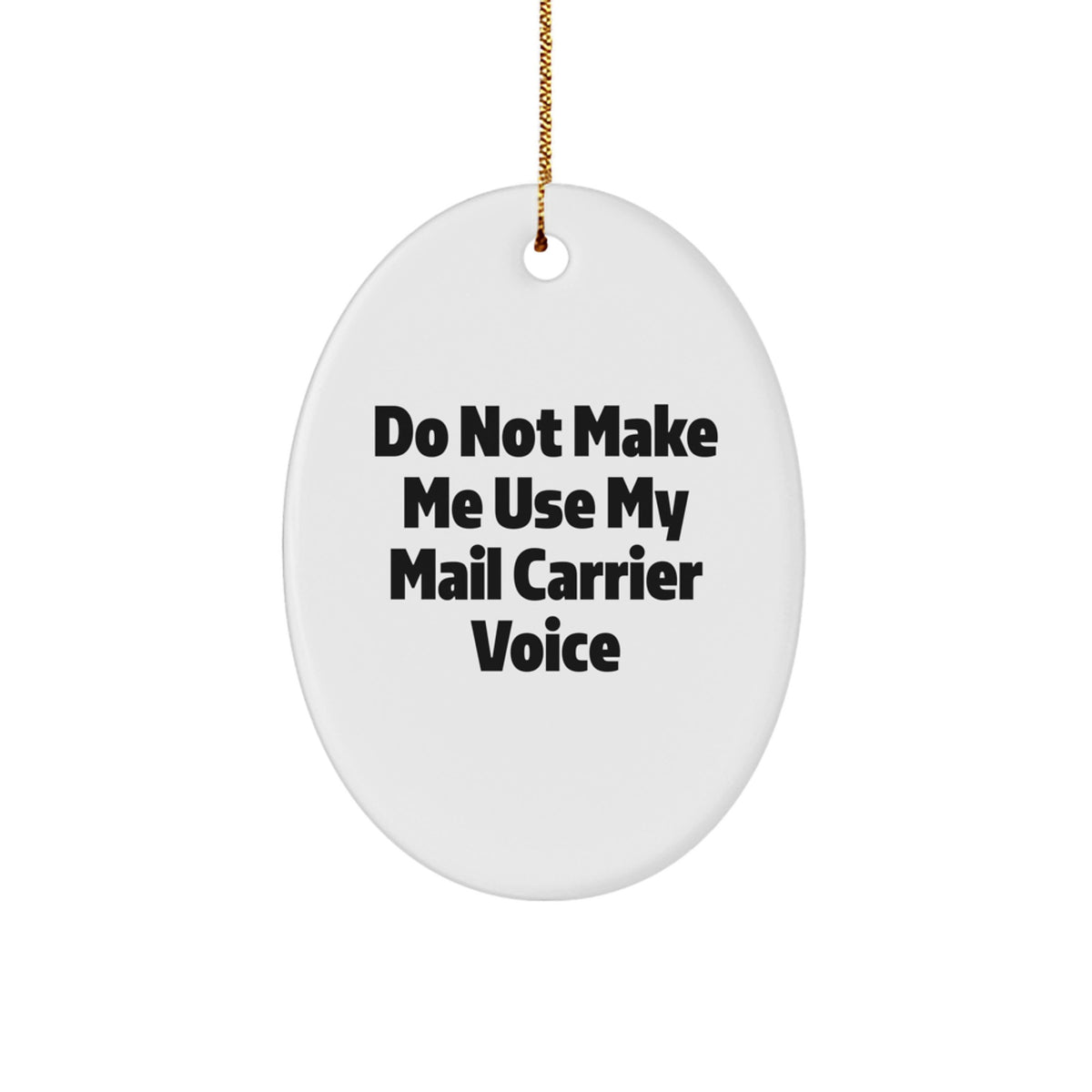 Christmas Mail Carrier Ornament for Her Present Voice Gift - Image 1