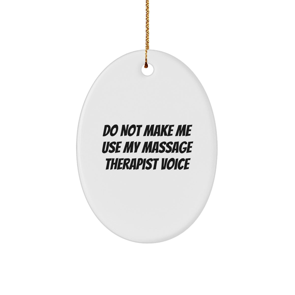Massage Therapist Keepsake Holiday Tree Christmas Ornament for Him Gift - Image 1