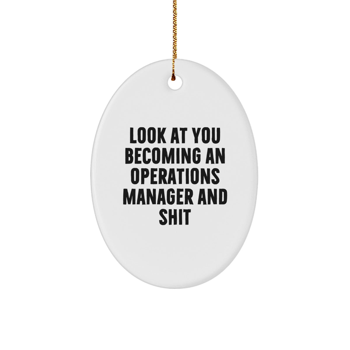 Sassy Operations Manager Christmas Ornament Gift for Friends Novelty - Image 1