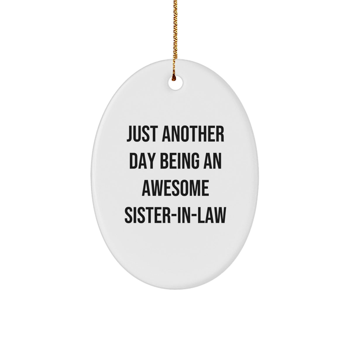 Sister-in-law Keepsake Holiday Christmas Ornament for Him Gift - Image 1