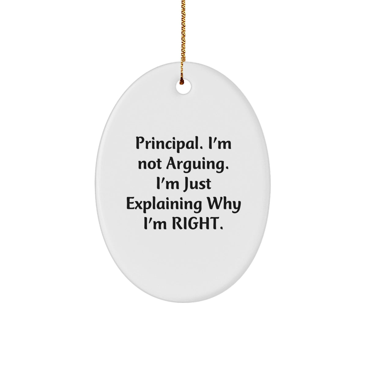 Principal Keepsake Christmas Ornament for Him Gift - Image 1
