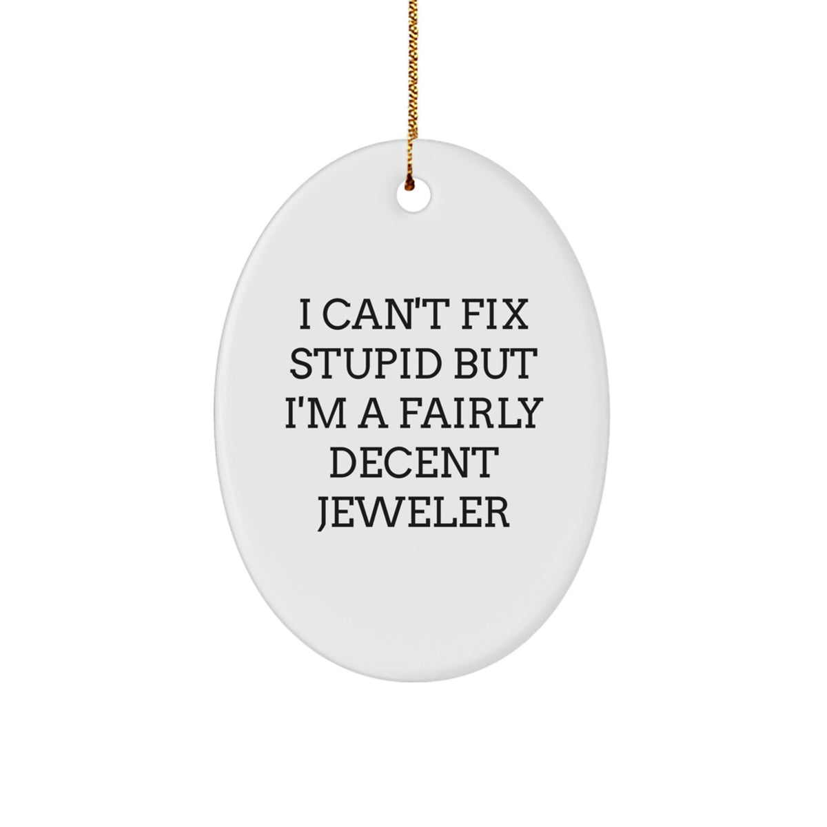 Jeweler Oval Christmas Ornament for Happy Kids – Bright Favorite Gift - Image 1