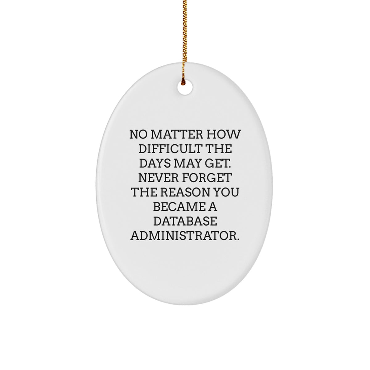 Inspiring Database Administrator Christmas Ornament for Happy Kids Gift - Image 1