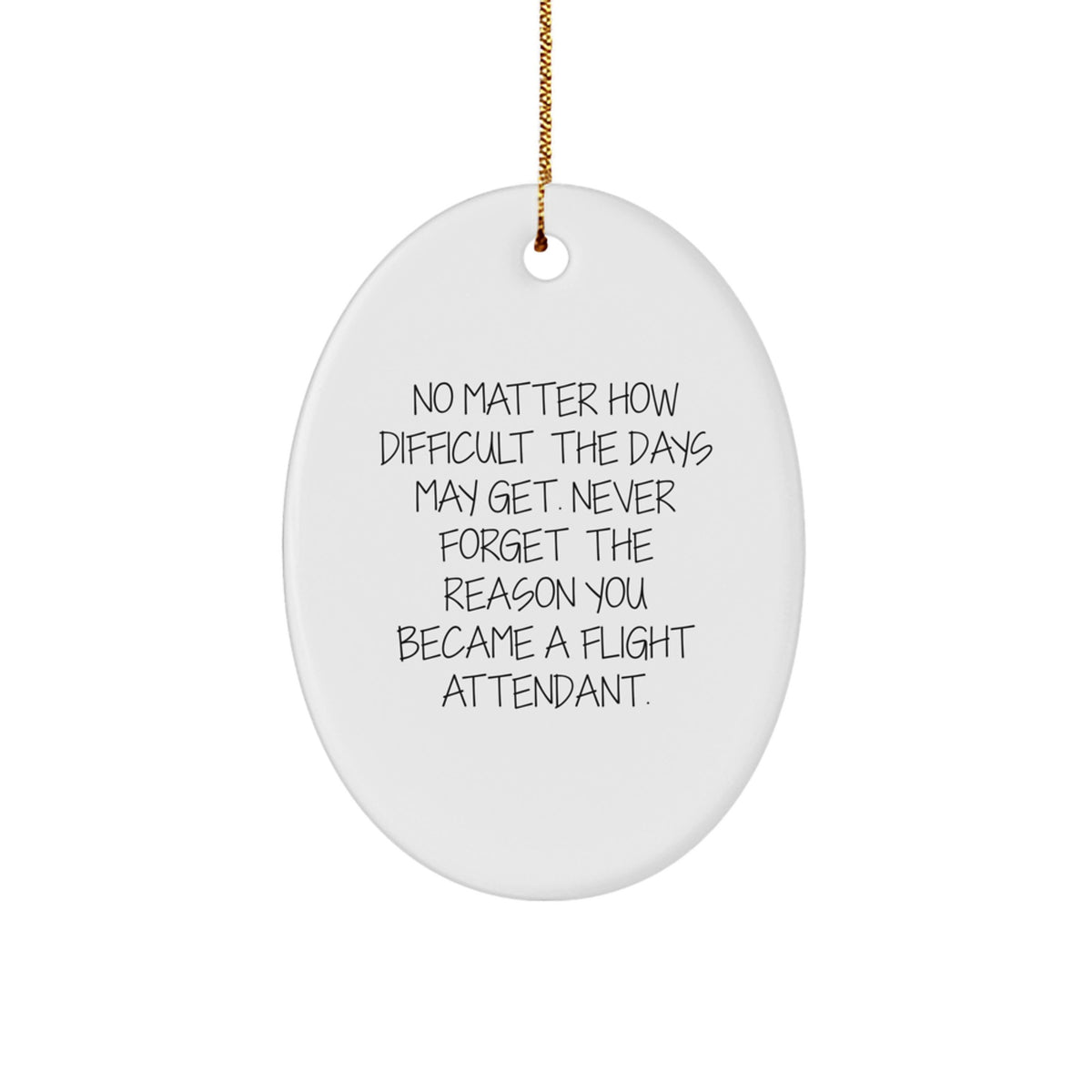 Never Forget The Reason Flight Attendant Christmas Ornament Gift - Image 1