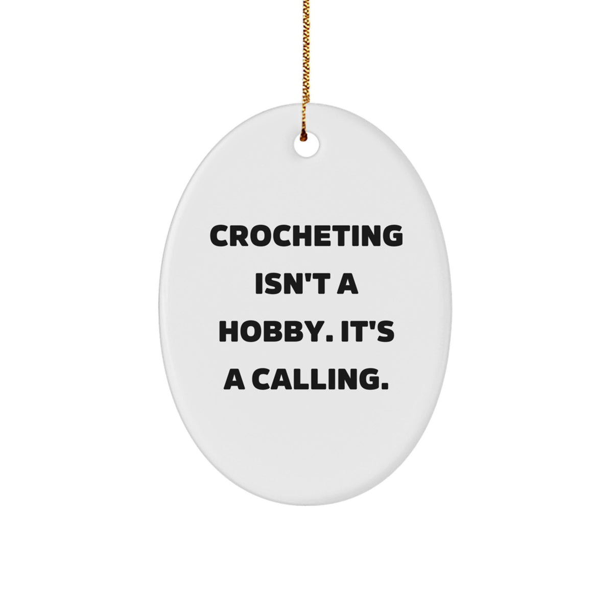 Christmas Unique Gift Crocheting Oval Ornament for Her Vibrant Present - Image 1